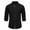 Black, variant on Dress Shirts for Men Long Sleeve Slim Fit Band Collar Cotton Linen Button Down Shirt Summer Business Casual Work Tops