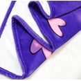 thumbnail image 6 of Sparkle Magic Oversized Unicorn Blanket -- Light Brown with Black Hair in Pop Star Purple, 6 of 6