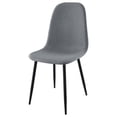thumbnail image 5 of Dennison Upholstered Dining Side Chair Grey (Set of 4), 5 of 11