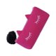 thumbnail image 4 of Bolsa de Almacenamiento Vogacara de Franela Suave para Maquillaje Cosmético Rosa Roja 20.5x8.5x3.5cm, 4 of 6