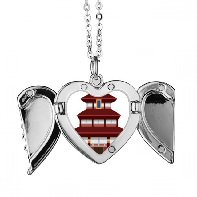 Arquitectura templo de China Patron de referencia Alas de ángel collar colgante regalo de moda Unbranded M