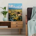 thumbnail image 5 of Tuscan Village Landscape Oil Painting Canvas Print, Suitable for Living Room Bedroom Dining Room Home Office Entryway, 5 of 8