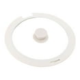 thumbnail image 1 of Tapa de silicona, cubierta superior de vidrio, accesorios de cocina, cubierta de vidrio, tapa de sartén de repuesto de silicona, sartén de Blanco S, 1 of 8