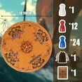 thumbnail image 2 of Juego de ajedrez vikingo Hnefatafl con tapete de cuero y piezas de madera, 2 of 6