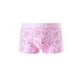 thumbnail image 3 of 1piece Cartoon Pattern Print Men's Ice Silk Traceless Breathable Comfortable Soft Elastic Plain Color Boxer Briefs, Men's Tr Mixed COLOR6 M, 3 of 6