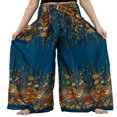 thumbnail image 1 of Femmes Boho Beach Pants Femme Taille Haute Décontracté Évasé Jambe Large Droite Impression Pantalon de Plage, 1 of 6