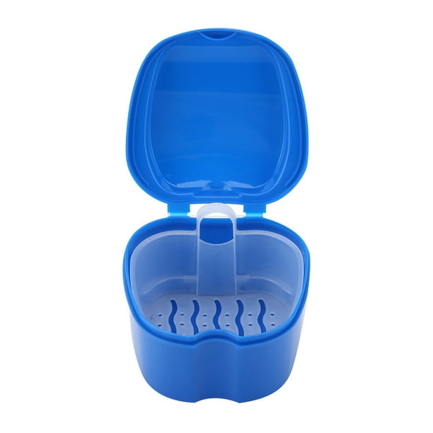 Denture Container, Denture Case Portable False Teeth Storage Box For