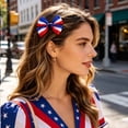 thumbnail image 6 of erdimoy 4th of July Patriotic Bow Hair Clips, Red White Blue American Flag Hair Accessories for Independence Day Par, 6 of 6
