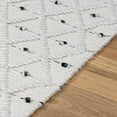 thumbnail image 4 of Hauteloom Sadleir Recycled Material Living Room, Bedroom Area Rug - Global - Black, Ivory, Gray - 2' x 3', 4 of 11