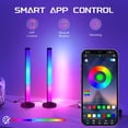 thumbnail image 5 of 10 Inches RGB Light Bars, with Multiple Placement Options, 10 Million Colors Changing LED Lamp with App Control, Music Sync Mood Lighting for Living Room, Game House Decoration, 2 PACK, 5 of 16
