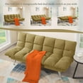 thumbnail image 7 of HONEY HOME Sofa Bed Futon,Convertible Sleeper Bed Couch with 4 Reclining Backrest &Armrest,68" Comfy Cloud Sofa Loveseat for Small Living Room Office, 7 of 7