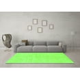 thumbnail image 3 of Ahgly Company Indoor Round Solid Green Modern Area Rugs, 8' Round, 3 of 4
