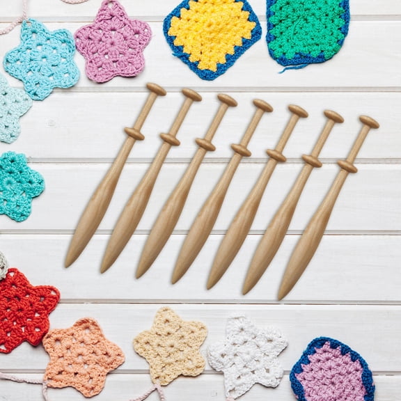 Tachiuwa 7Pcs Lace Bobbins Weaving Tools Practical Weaving Supplies Adult Lace Making Hand Knitting Tools for Scarves Gloves Shoes