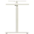 ALmi Manual Height Adjustable Standing Desk Frame Hand Crank White