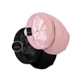 thumbnail image 1 of wonima11 Satin Lined Sleep Cap Bonnet for Curly Hair and Braids, Stay On All Night Hair Wrap with Adjustable Strap for Women and Men, Black and Pink, Pack of 2, 1 of 1
