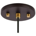 thumbnail image 4 of Woodbridge Lighting Elise 1-Light Glass Mini-Pendant in Brass/Bronze/Opal, 4 of 4