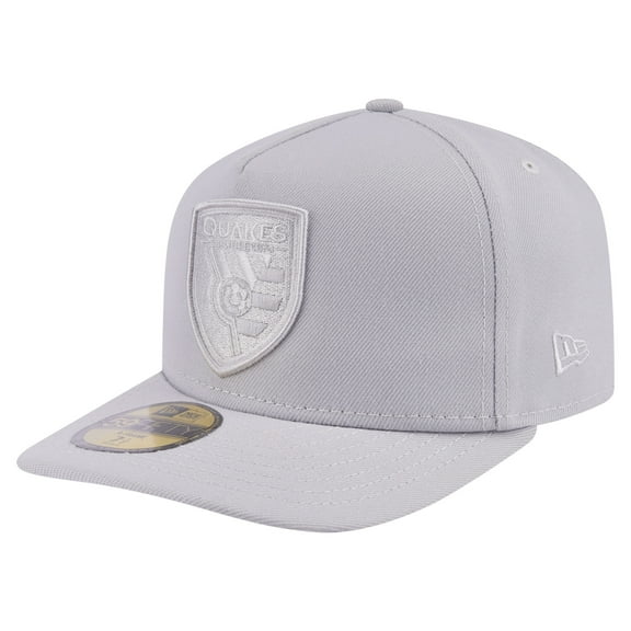 Men's New Era Gray San Jose Earthquakes Color Pack A-Frame 59FIFTY Fitted Hat