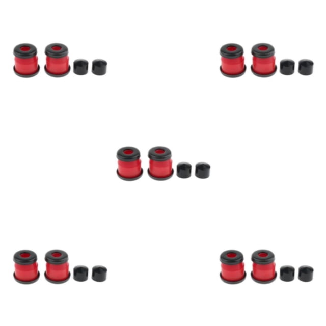 Decodeary Kit de Reconstruction de Planche à Roulettes Bagues Rondelles pour Tasses Pivotantes pour 2 Camions 3.25 Po Rouge 5 Pouces 5ensemble