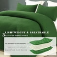 thumbnail image 6 of Exclusivo Mezcla 3-Piece Queen Size Quilt Set, Basket Quilted Bedspread/Coverlet/Bed Cover(90"x 96", Grass Green), 6 of 7