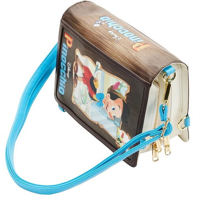 LOUNGEFLY DISNEY: CLASSIC BOOKS PINOCCHIO CONVERTIBLE CROSS  display picture 1
