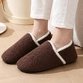 thumbnail image 5 of Knivor Cozy Slippers for Women with Hook Loop Warm Fuzzy Slippers Sock Shoes Ultra-Light House Slippers with Mute Anti-Slip Sole for Indoor Bedroom/Yoga, 5 of 8
