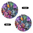 thumbnail image 2 of Pofeuu Monster High for Portable Pocket Makeup Mirror PU Cover Compact Travel Mirror with Normal and Magnifying Double Sided Glass-Round Shape, 2 of 9