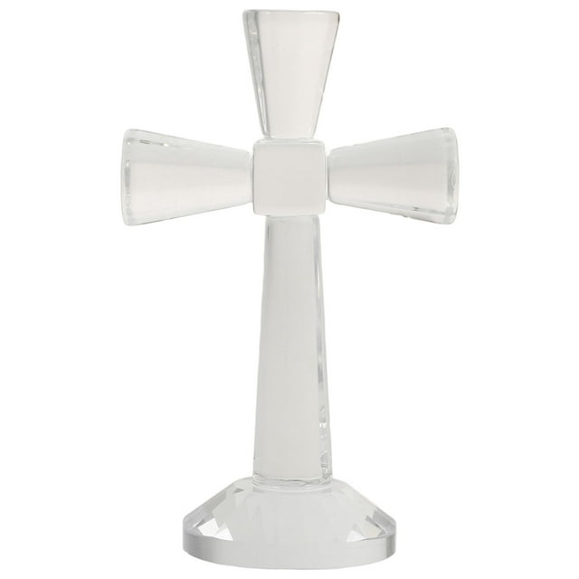 Figura cruzada de cristal, estatua cruzada de escritorio, adorno cruzado de escritorio, recuerdo cruzado