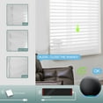 thumbnail image 3 of Yoolax Motorized Shangri-la Sheer Shade Remote Control Wireless Battery Rechargeable Window Blinds for Privacy(60% Shading Texture White,40"W x 72"H), 3 of 6