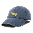 thumbnail image 4 of DALIX Brass Trumpet Ball Cap Embroidered Hat in Washed Navy Blue, 4 of 7