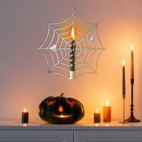 Fmbmuo Spider Web Candle Holder Hanger Metal Wall Candle Lantern Modern Fall Decorations For Home