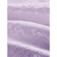 thumbnail image 4 of Purple Halter Neck Bow Tie Mini Dress With Floral Embossed Fabric, 4 of 5