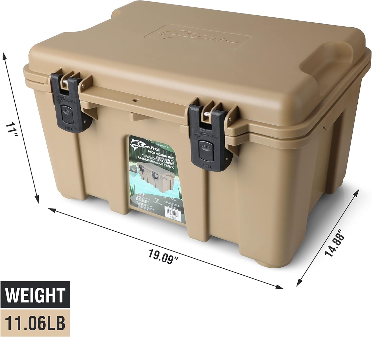 COHO 27L IP67 Waterproof Pack and Carry Box, Waterproof Hard Case