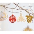 thumbnail image 5 of Inkdotpot 18pcs Wooden Christmas Ornaments, Unfinished Wooden Laser Cutouts Reindeer/Bell Shaped Embellishments Hanging Ornament for Christmas Decorations- Tree Decor- Kids Crafts DIY, 5 of 9