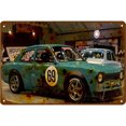 thumbnail image 1 of Placa Rectangular de coche, pintura de estaño, café, Bar, hogar, Pub, carteles de arte de pared de Metal Tmvgtek Para estrenar, 1 of 9