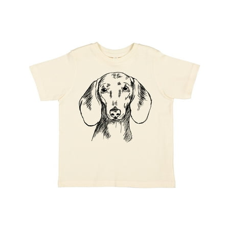 

Inktastic Dachshund Sketch Portrait Gift Toddler Boy or Toddler Girl T-Shirt