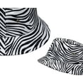 thumbnail image 2 of Daisy Rose Bucket Hat - Unisex Packable Summer Travel Beach Sun Hat - Zebra, 2 of 7