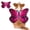Pink, variant on TELOLY Cute Girl Small Dog Halloween Costume - Felt Butterfly Wings,Yellow M
