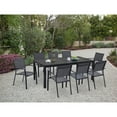 thumbnail image 6 of Hanover Naples 9-Piece Outdoor Dining Set | Aluminum 40" x 118" Expanding Patio Table with 8 Stackable Sling Chairs | Modern, Comfortable, and Weather-Resistant | NAPLESDN9PC-GRY, 6 of 18