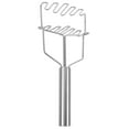 thumbnail image 3 of Kitchen Gadget Handheld Potato Presser Masher for Wavy Chips Silver, 3 of 8