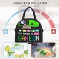 thumbnail image 6 of DouZhe Lunch Bags for Women and Men, Gaming Area Game On Prints Reusable Portable Insulated Cooler Waterproof Lunch Tote Bag for Travel Work School Picnic, 6 of 7