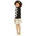 thumbnail image 2 of Charter Club Women's Little Girls Buffalo Check Family Sweater Natural Size 3T, 2 of 3