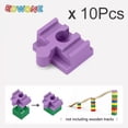 thumbnail image 1 of 5/10PCS Wooden Train Track Accessories Plastic Building Blocks Adapters Wooden Track Connectors fit for Brand Wood Tracks Toys 10pcs Purple, 1 of 6