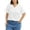White, variant on Oryer Womens Plus Size Tops Short Sleeve Shirts Tunic Summer Tops V Neck Casual Blouses