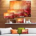 thumbnail image 3 of Spring Little Flowers at Sunset - Large Floral Canvas Artwork, 3 of 4