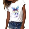 thumbnail image 6 of Guluxicc Womens Graphic T Shirts Crew Neck Casual Classic Comfy Trendy T Shirts for Women, 6 of 7