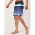 thumbnail image 2 of Lars Amadeus Pantalones cortos de bloque de color de verano pahombre Pantalones cortos de plapanadar con racon cordón Negro azul marino 30, 2 of 6