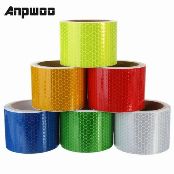 5X300cm Waterproof Pure Color Reflect Light Safety Security Caution Reflective Tape Warning Tape Sticker Self Adhesive Tape