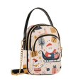 thumbnail image 7 of FORMRS Crossbody Bag for Women Shoulder Cell Phone Purse with Zipper, Beige Christmas Santa, 7 of 7