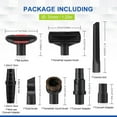 thumbnail image 2 of Square Vacuum Attachments Compatible with Shark Navigator Lift-Away NV360 NV352 NV356E, Rotator NV501 & Rocket HV301 HV322 Series Upright Vacuum, 1 1/4" (32mm) Vacuum Accessories Set，7 Pack, 2 of 7