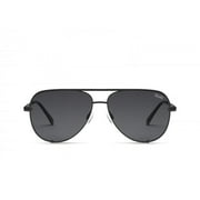 Quay High Key Micro Polarized Sunglasses Black Smoke Aviators